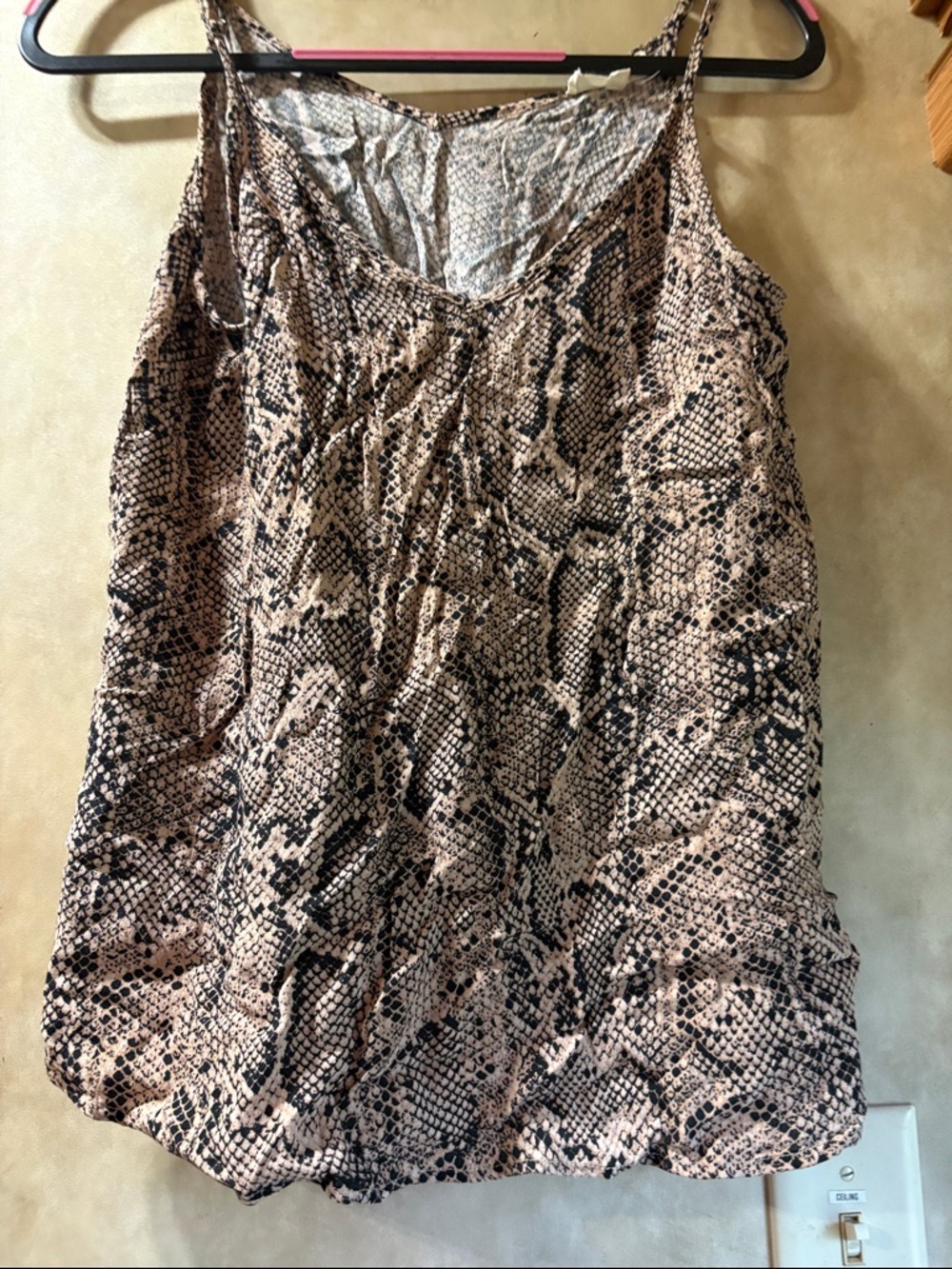 EntroNeutral Snake Print Satin Cami Tank Top